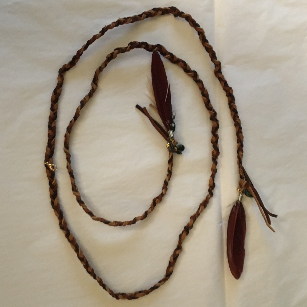 SOLD—Witches of East End Wendy's Boho Leather Lariat Necklace Handmade Replica - Picture 10 of 15